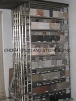 stone sample storage racks